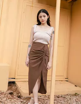 Maribel Brown Skirt