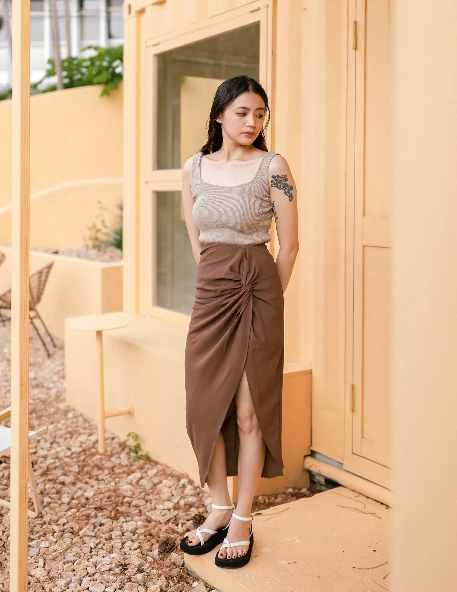 Maribel Brown Skirt