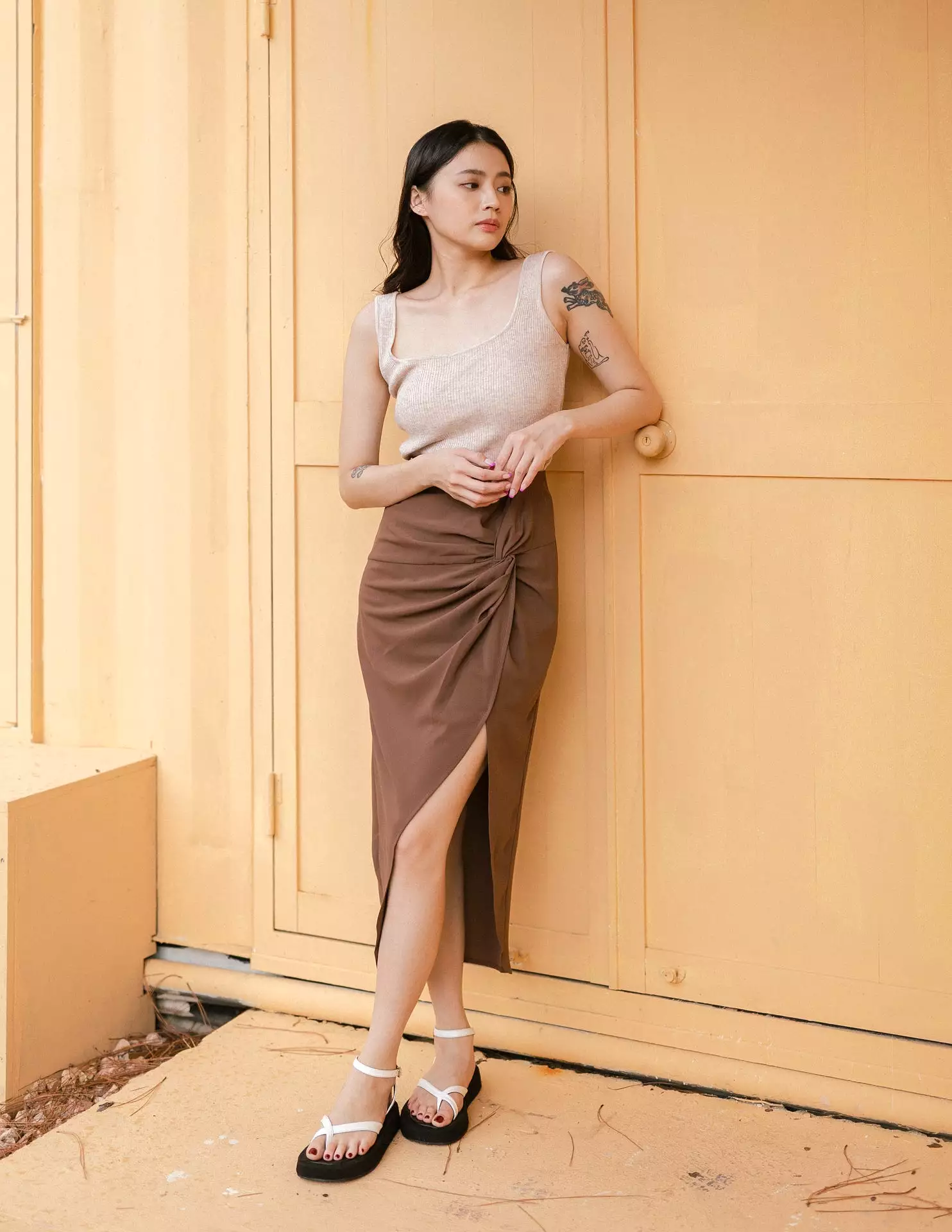 Maribel Brown Skirt