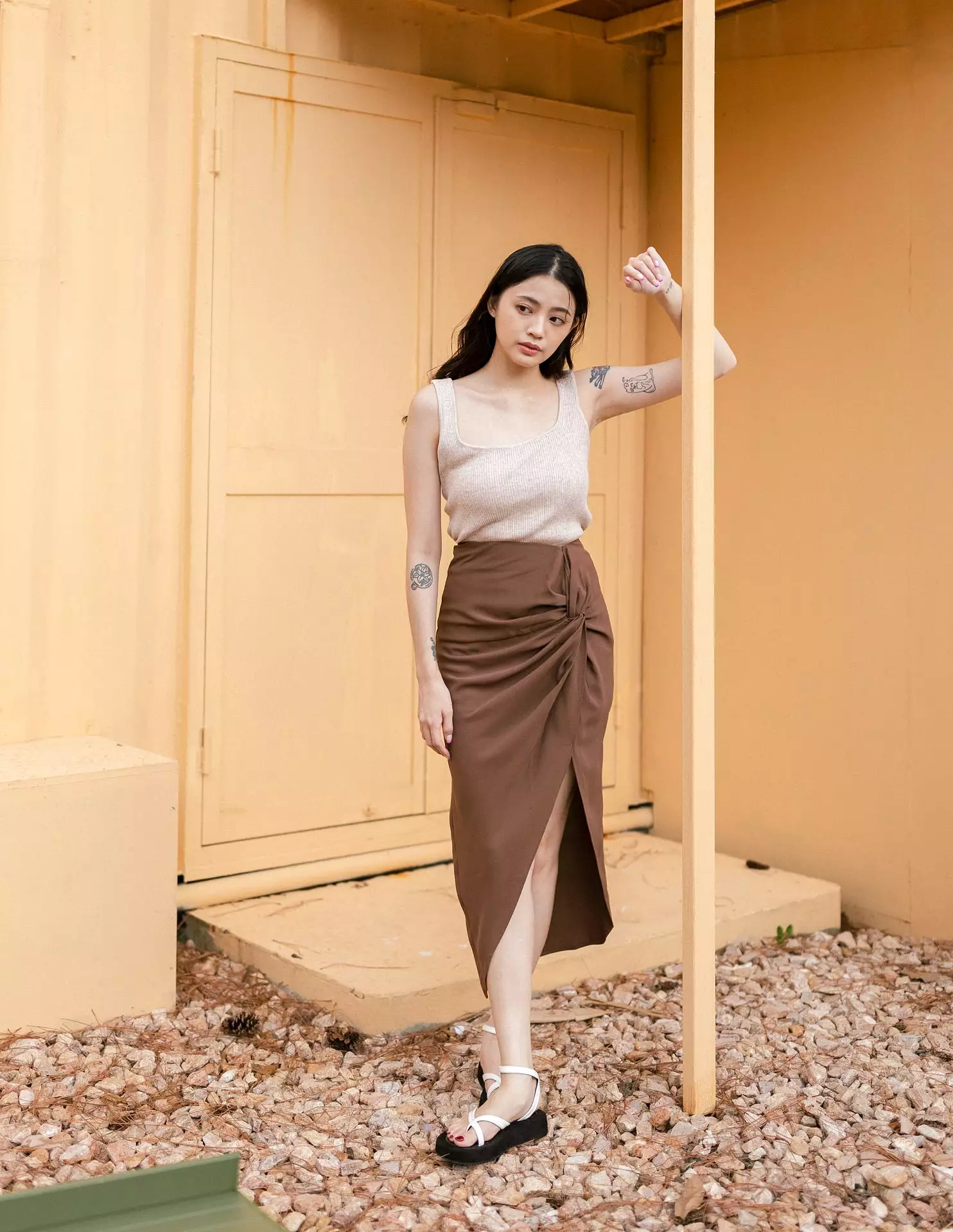 Maribel Brown Skirt