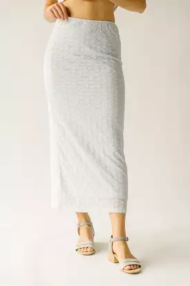 Mateah Lace Midi Skirt Light Blue Result: