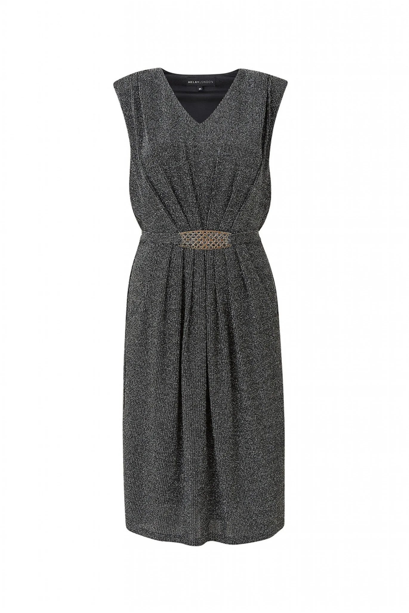 Mela London Silver Belt Bodycon Dress