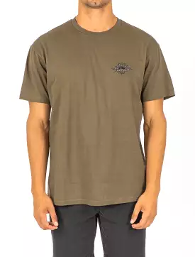 MENS Bruizer Short Sleeve T-Shirt in Military Green - MILITARY GREEN