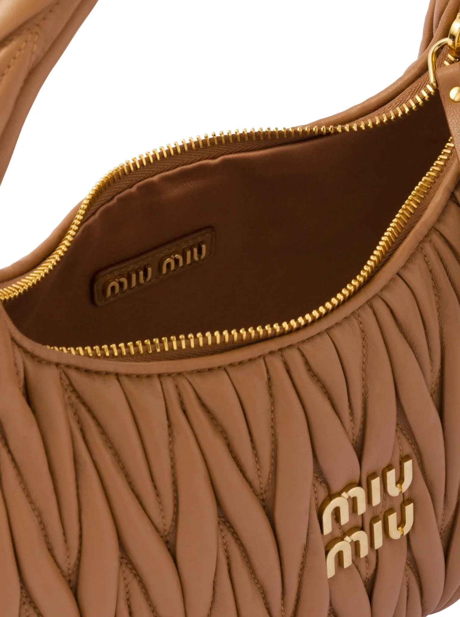 Miu Wander bag in quilted nappa