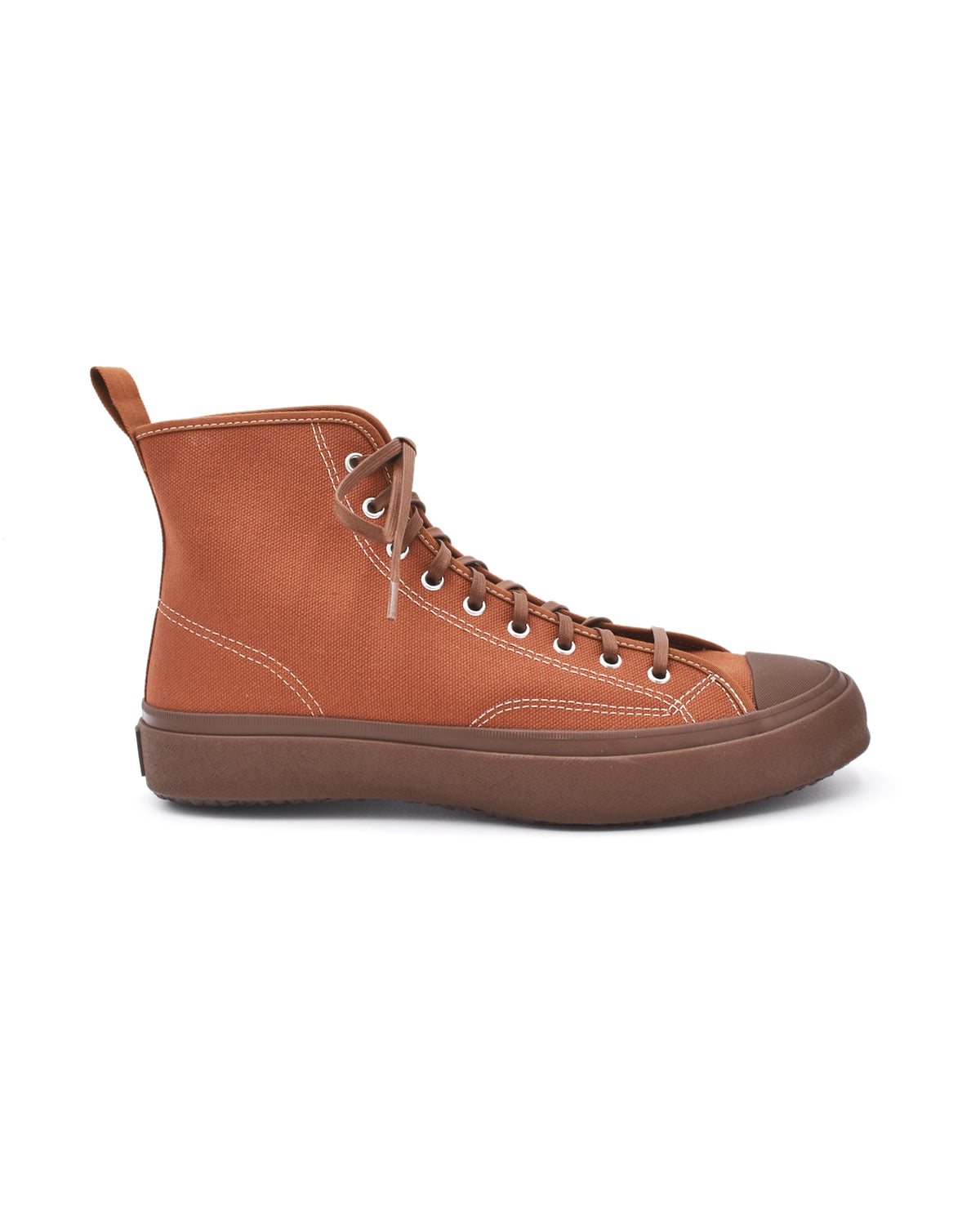 Moonstar Hi High Top Brick Brown Canvas Sneaker