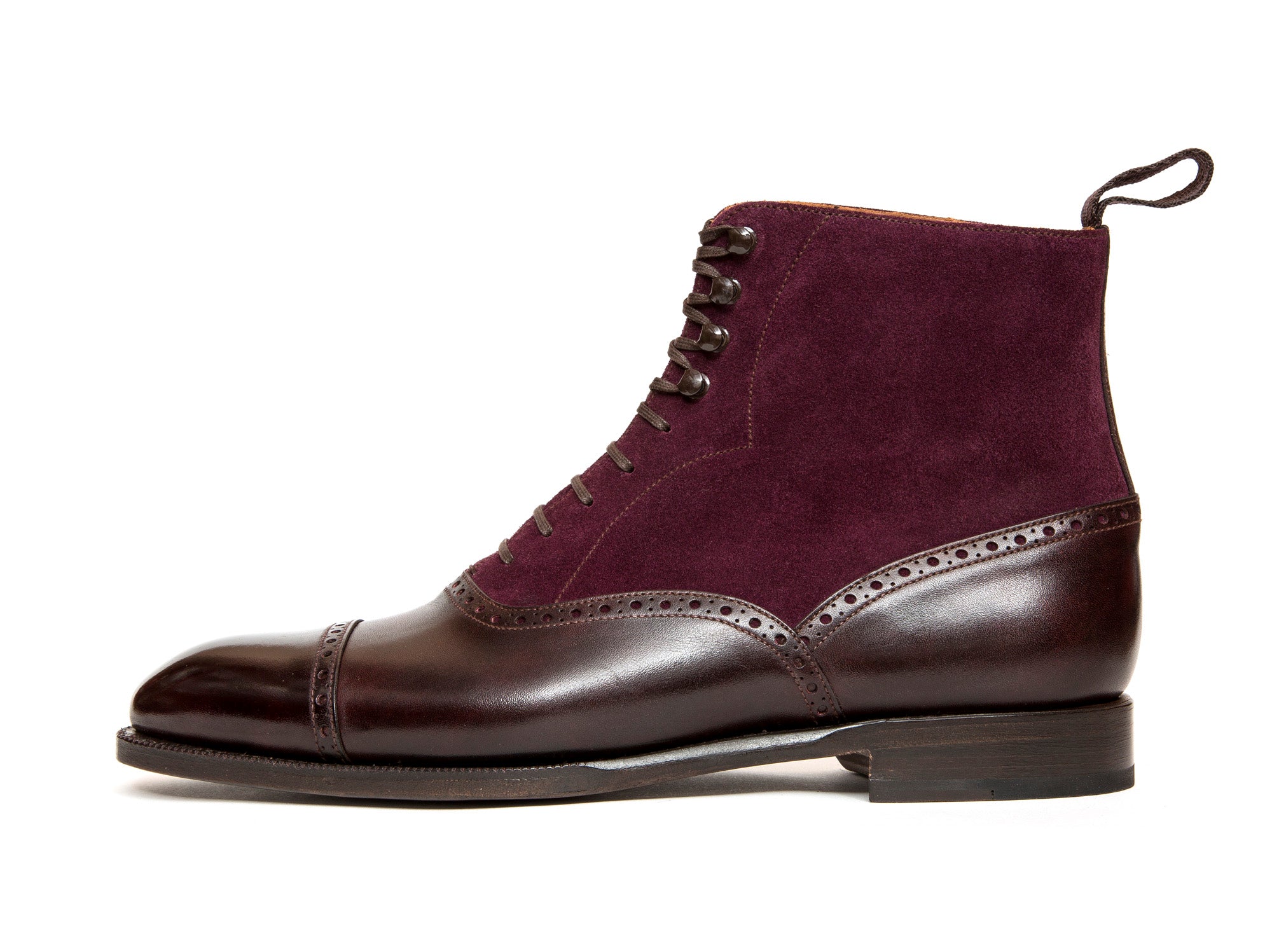 MTO Seaview Plum Museum Calf Regal Purple Suede NGT Last Single Leather Sole - Buy Online.