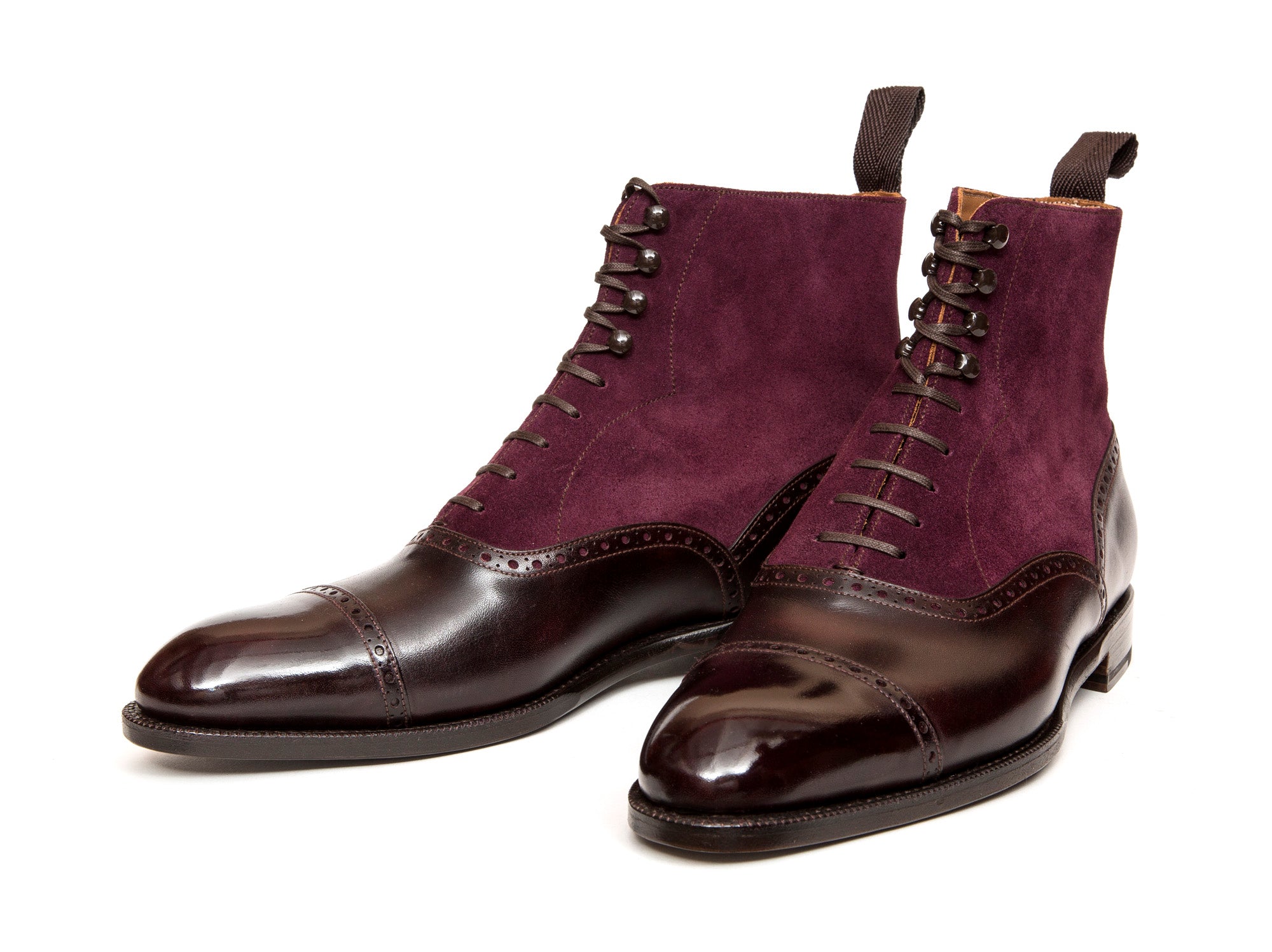 MTO Seaview Plum Museum Calf Regal Purple Suede NGT Last Single Leather Sole - Buy Online.