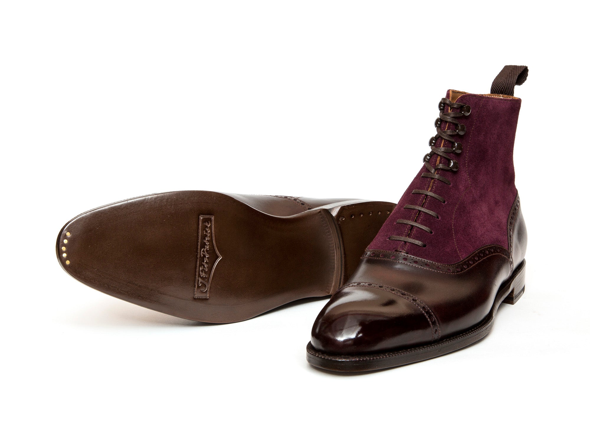 MTO Seaview Plum Museum Calf Regal Purple Suede NGT Last Single Leather Sole - Buy Online.