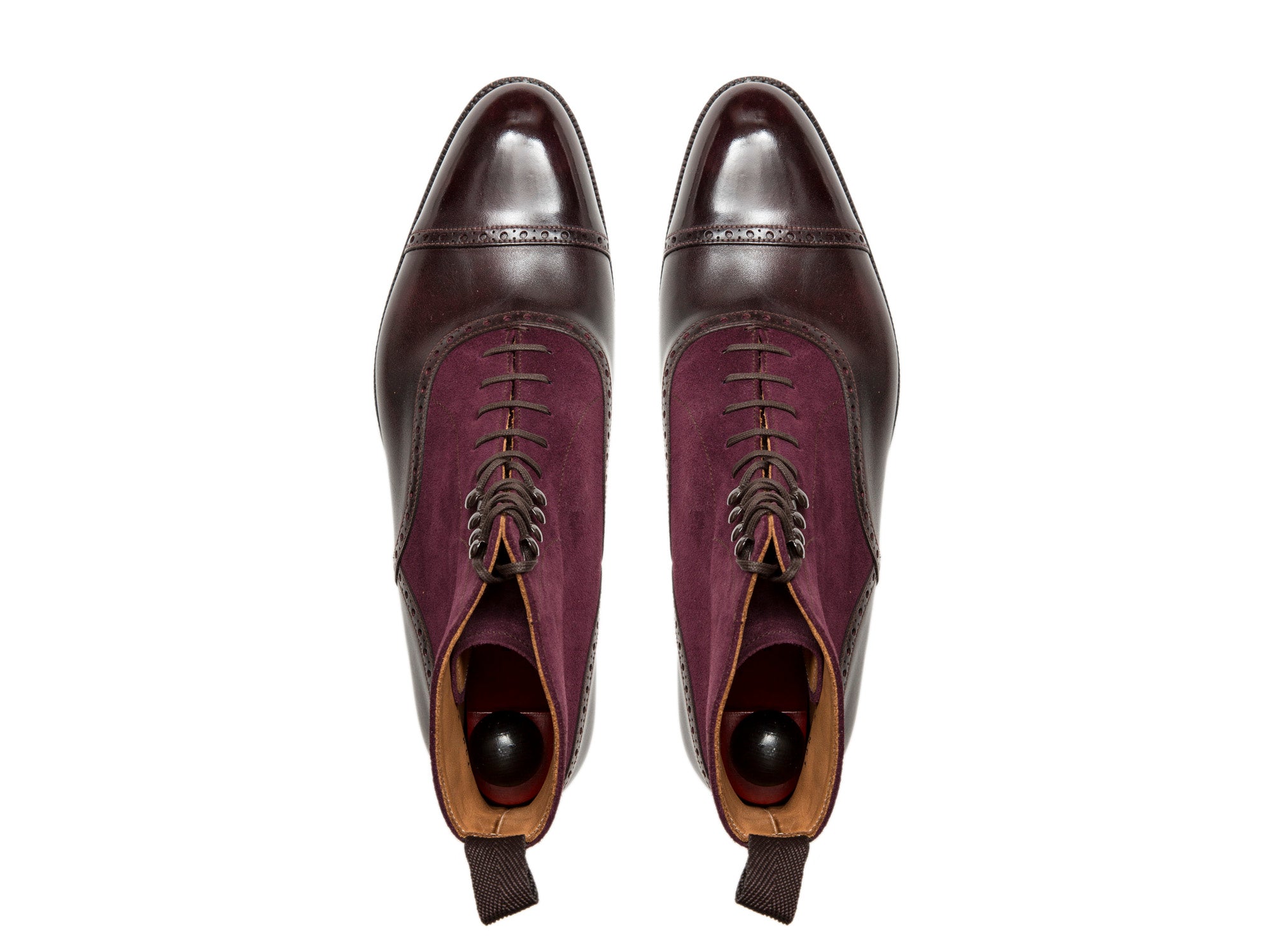 MTO Seaview Plum Museum Calf Regal Purple Suede NGT Last Single Leather Sole - Buy Online.