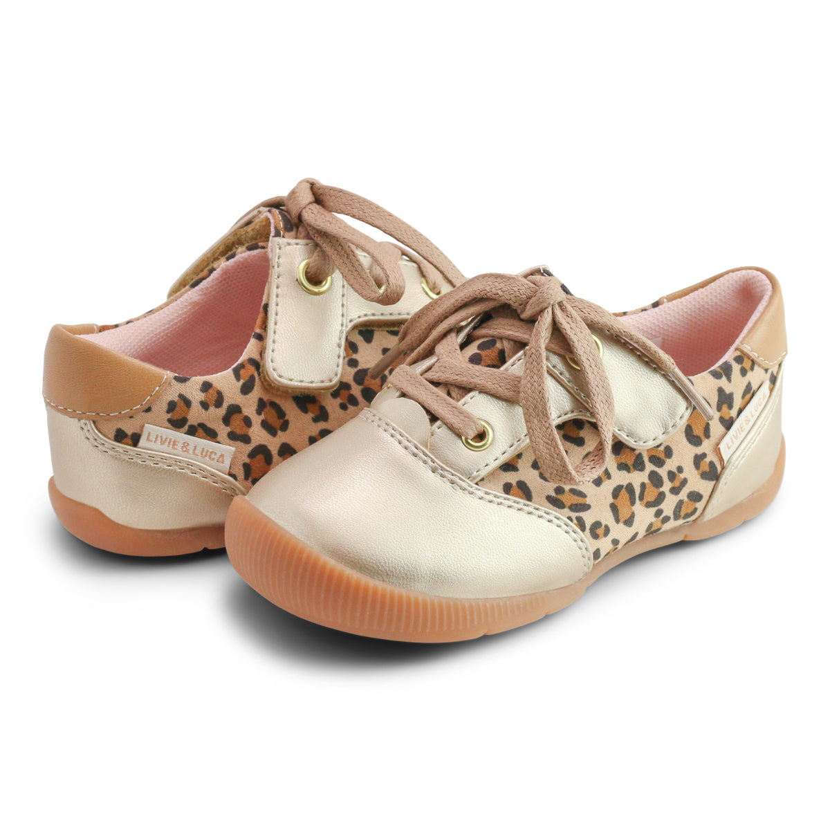 NAVIGLIO Leopard Sneaker for First Walkers