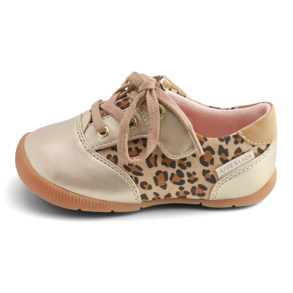 NAVIGLIO Leopard Sneaker for First Walkers