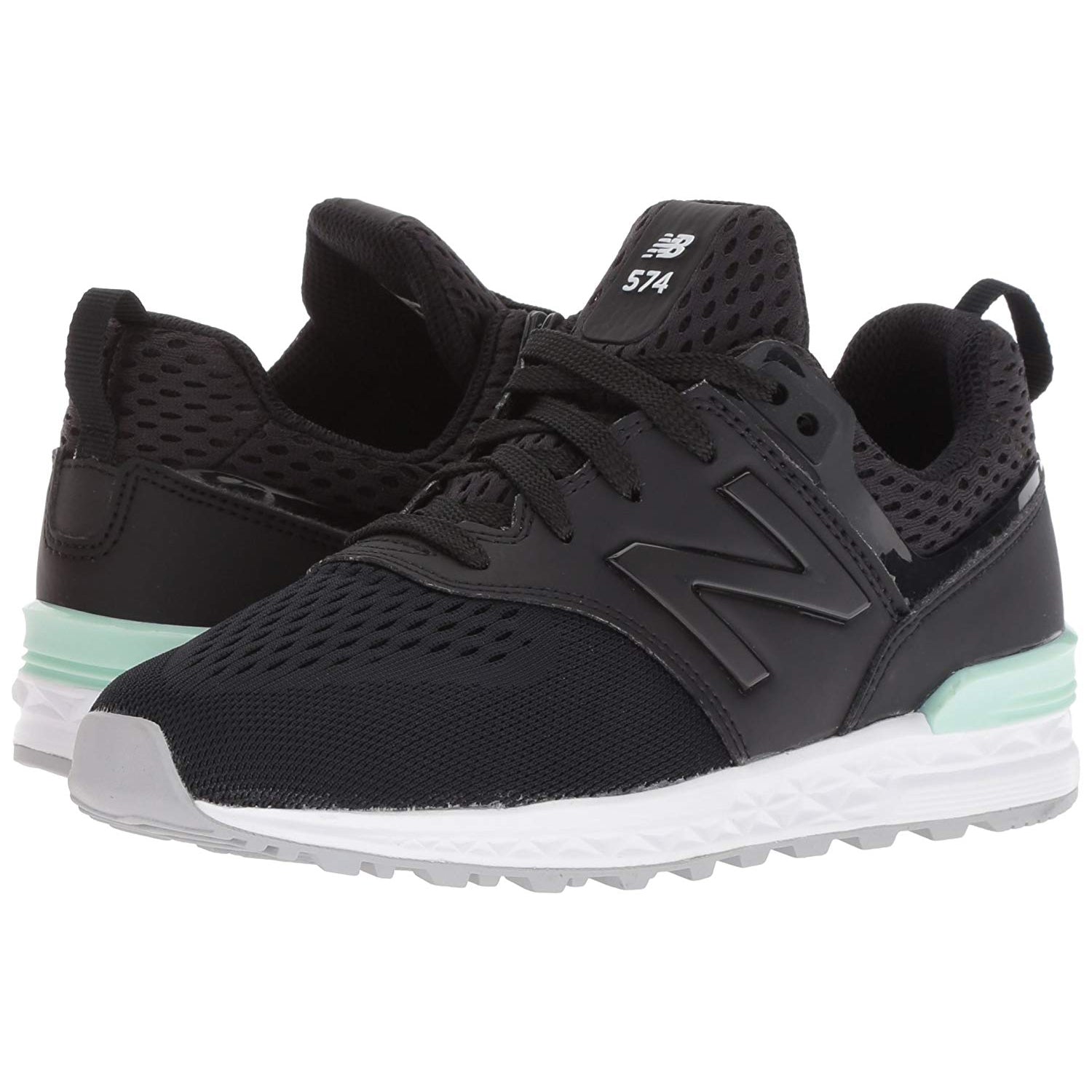 New Balance 574 Sport Kids | Black Seafoam GS574MB