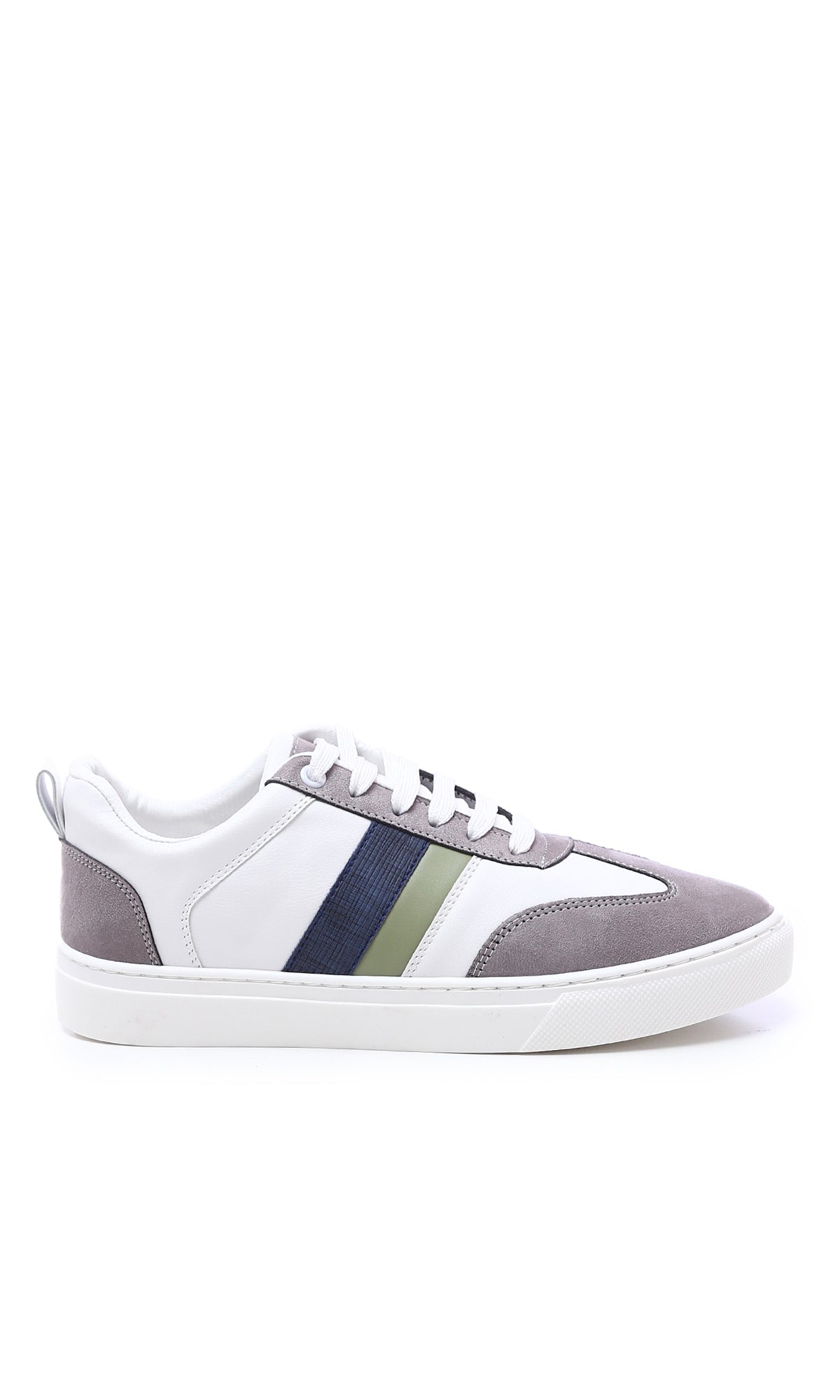 O176721 Casual Shoes - White, Green & Grey