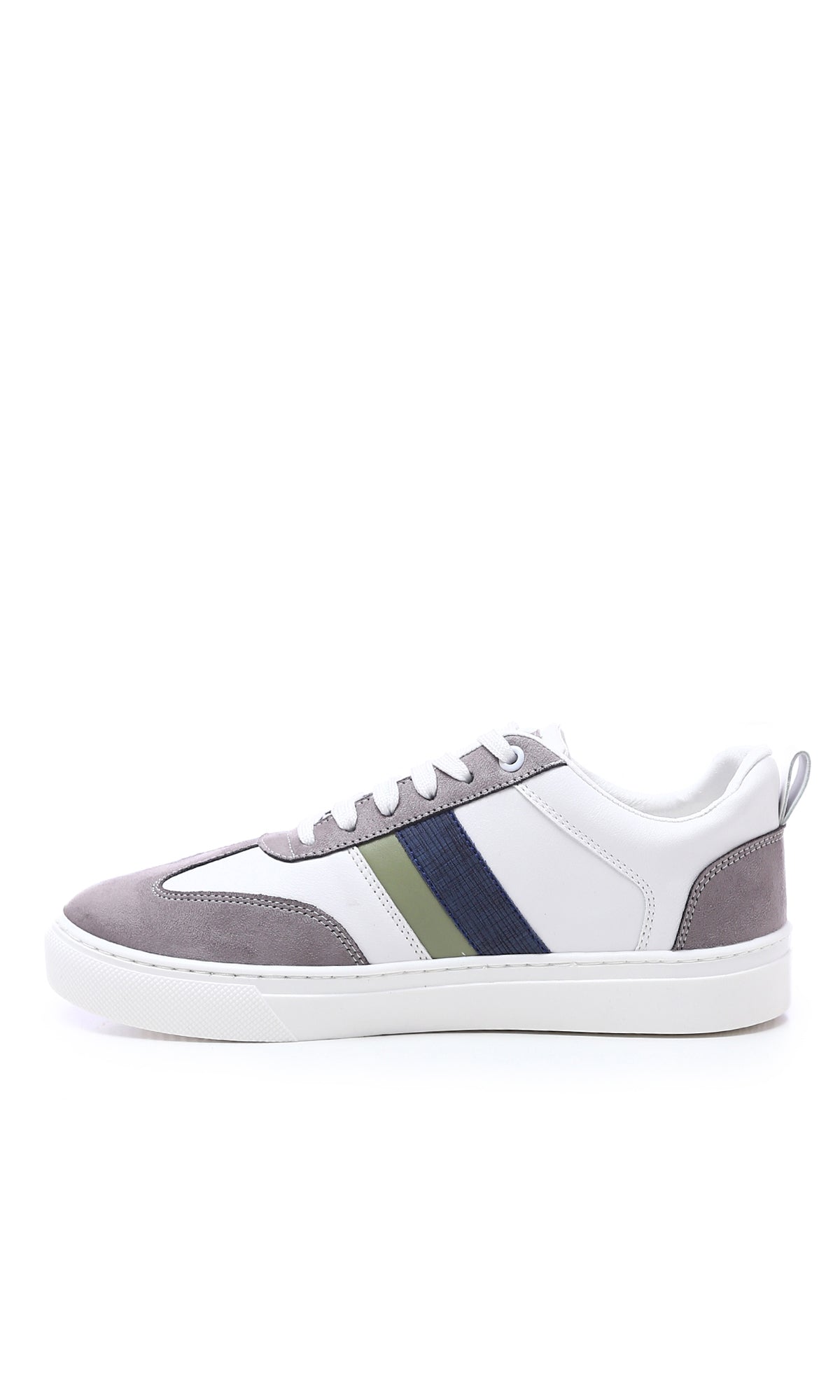 O176721 Casual Shoes - White, Green & Grey