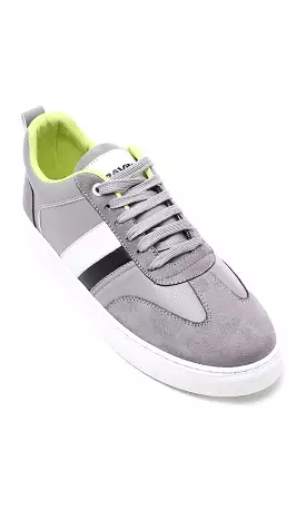 O176722 Dark Grey Lace Up Casual Shoes