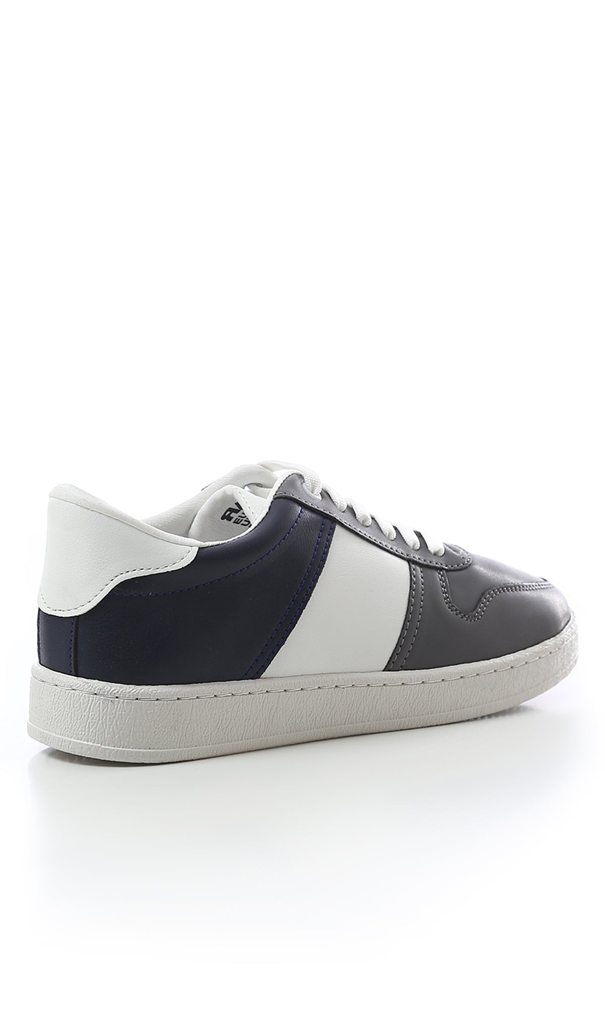 O179078 Casual Shoes - Dark Grey, White & Navy Blue