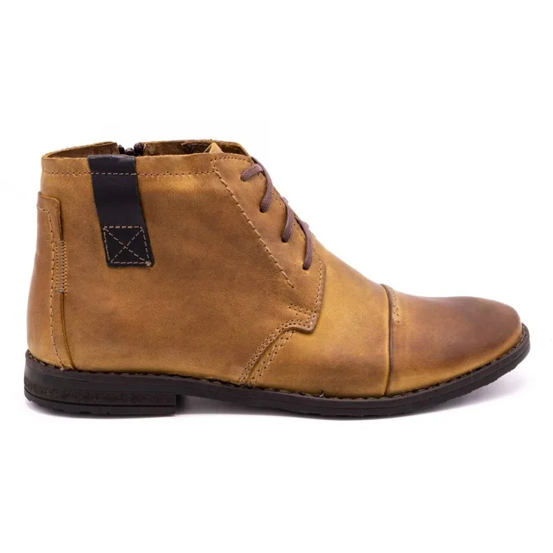 Olivier Winter men's red, brown, and yellow boots - 315MP.