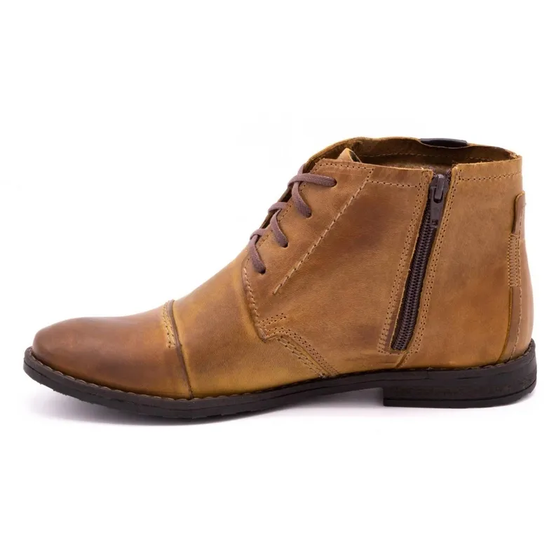 Olivier Winter men's red, brown, and yellow boots - 315MP.