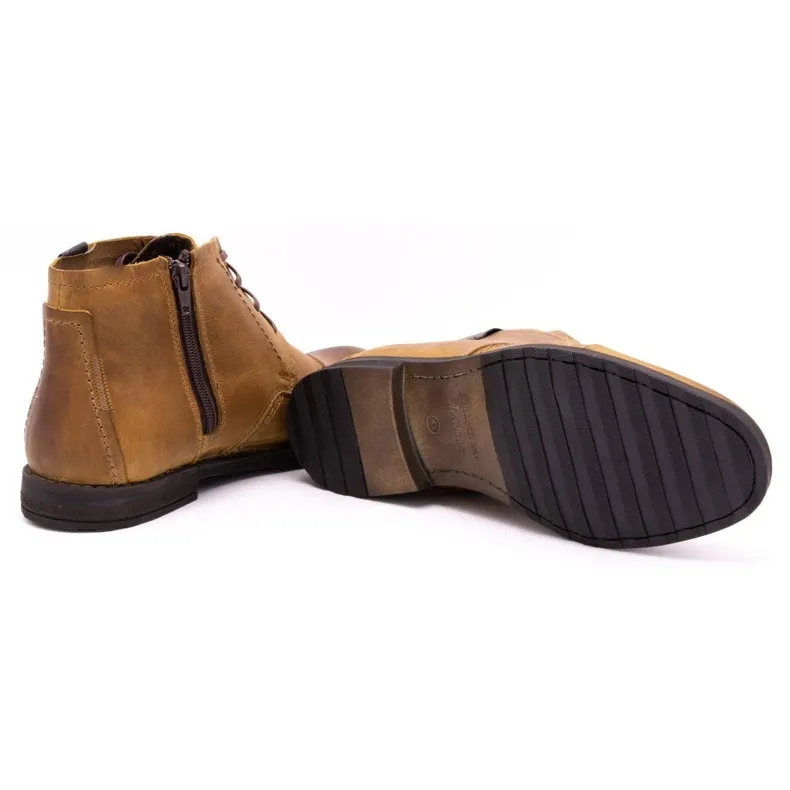 Olivier Winter men's red, brown, and yellow boots - 315MP.