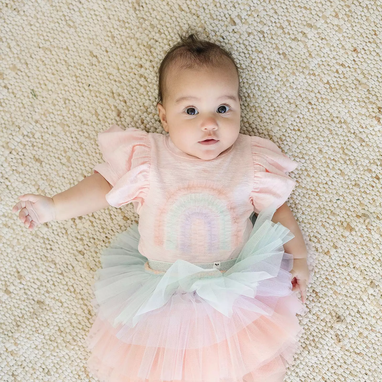 Ombre Layered Skirt - Mint Sherbet for Babies