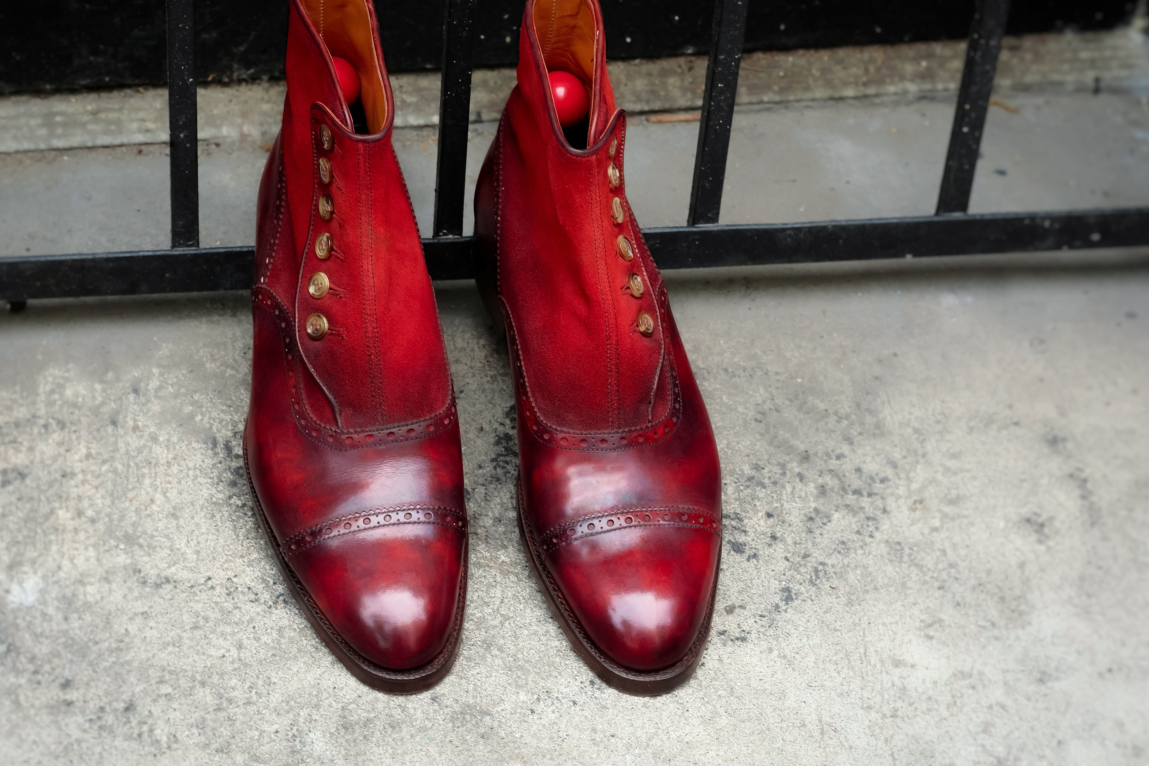 Patina Carnation - MTO - Puyallup Redux: Exclusive handcrafted patina leather shoes for sale in Puyallup.