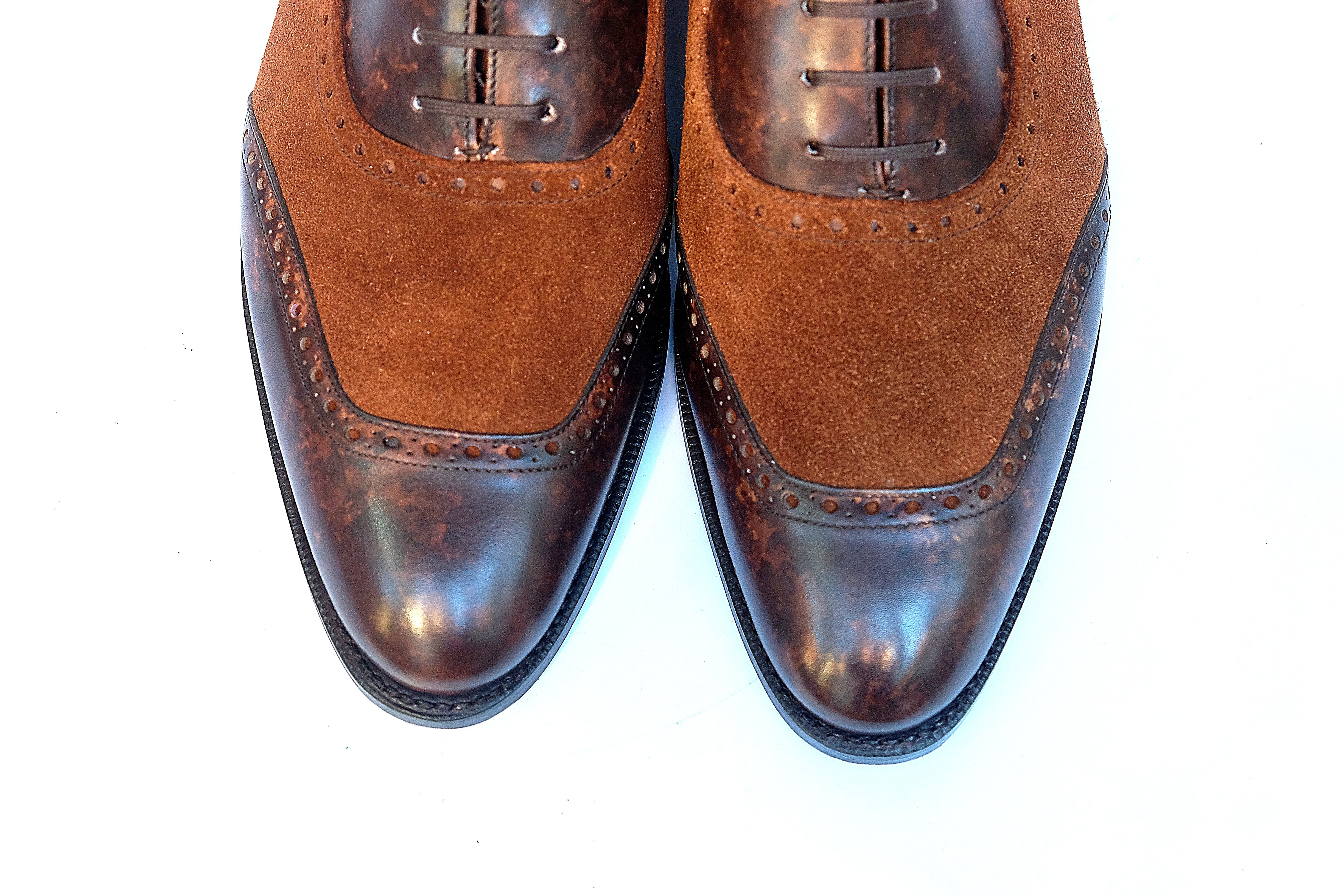 Pinehurst dark brown marble patina snuff suede