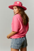 Pink Pearl & Fringe Mama Tee