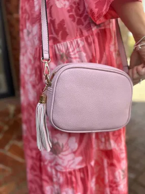 Pink Tassel Faux Leather Clutch Bag - Shop now!