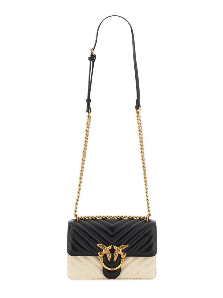 PINKO    LOVE ONE SIMPLY MINI QUILTED LEATHER BAG