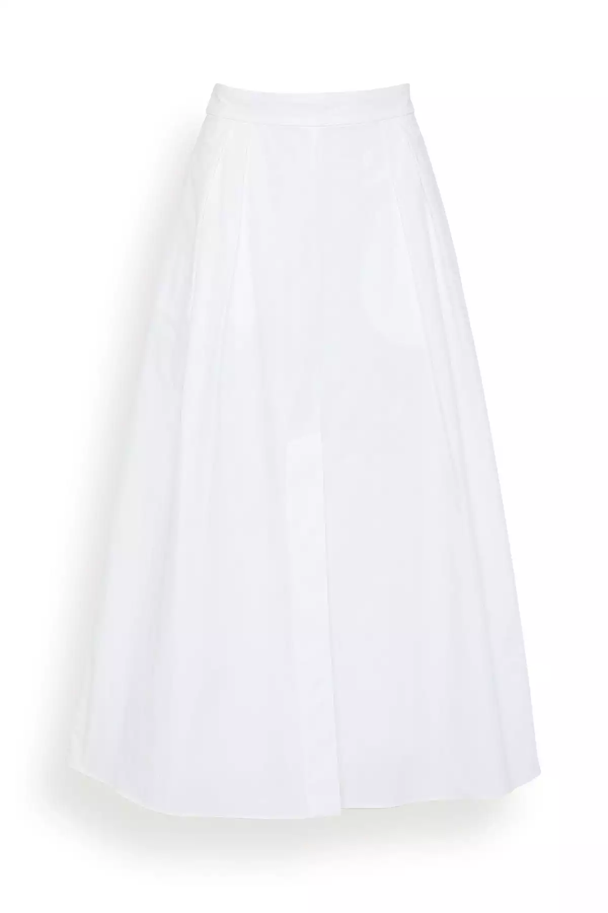 Popular White Poplin Skirt