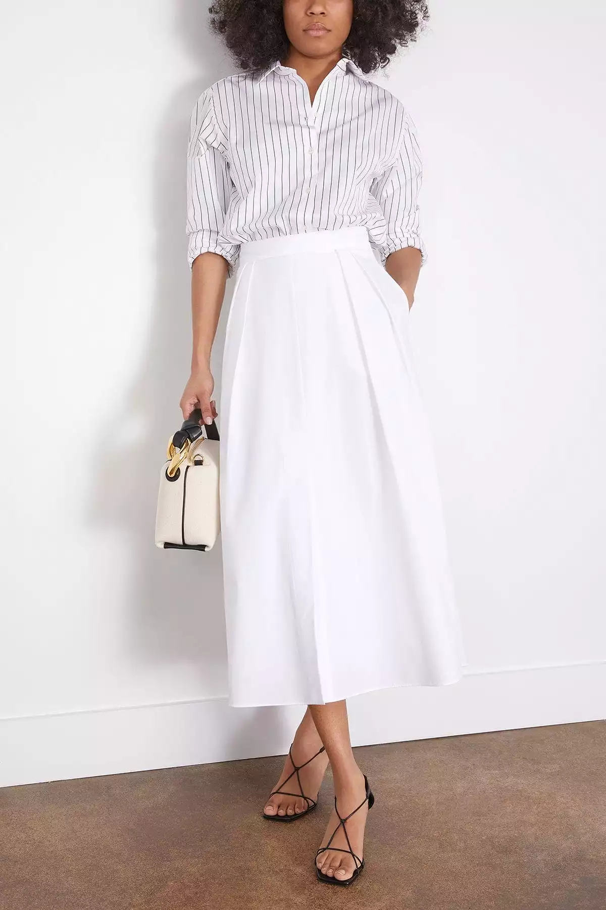 Popular White Poplin Skirt