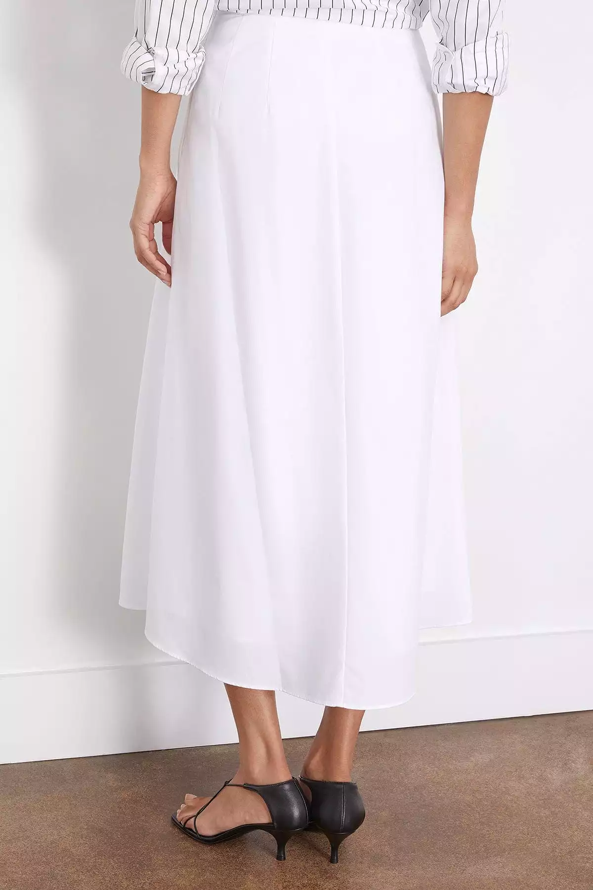 Popular White Poplin Skirt