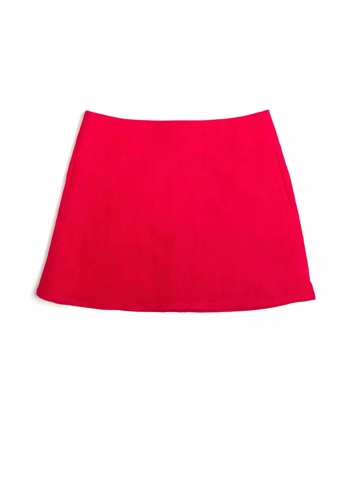 Punkwasp Berry Linen Dart Skirt