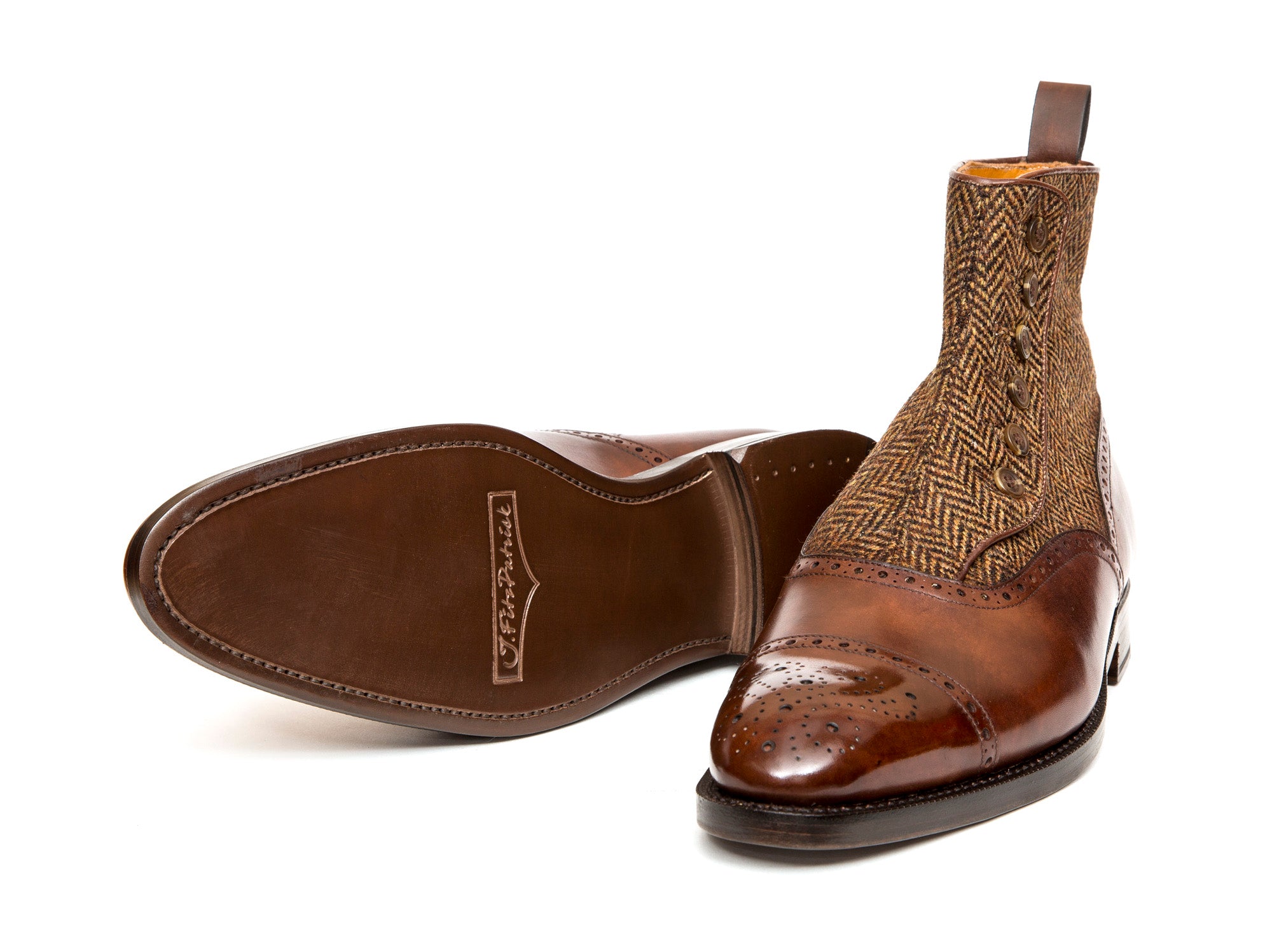 Puyallup Gold Museum Calf Shoes in NGT Last with Double Leather Sole