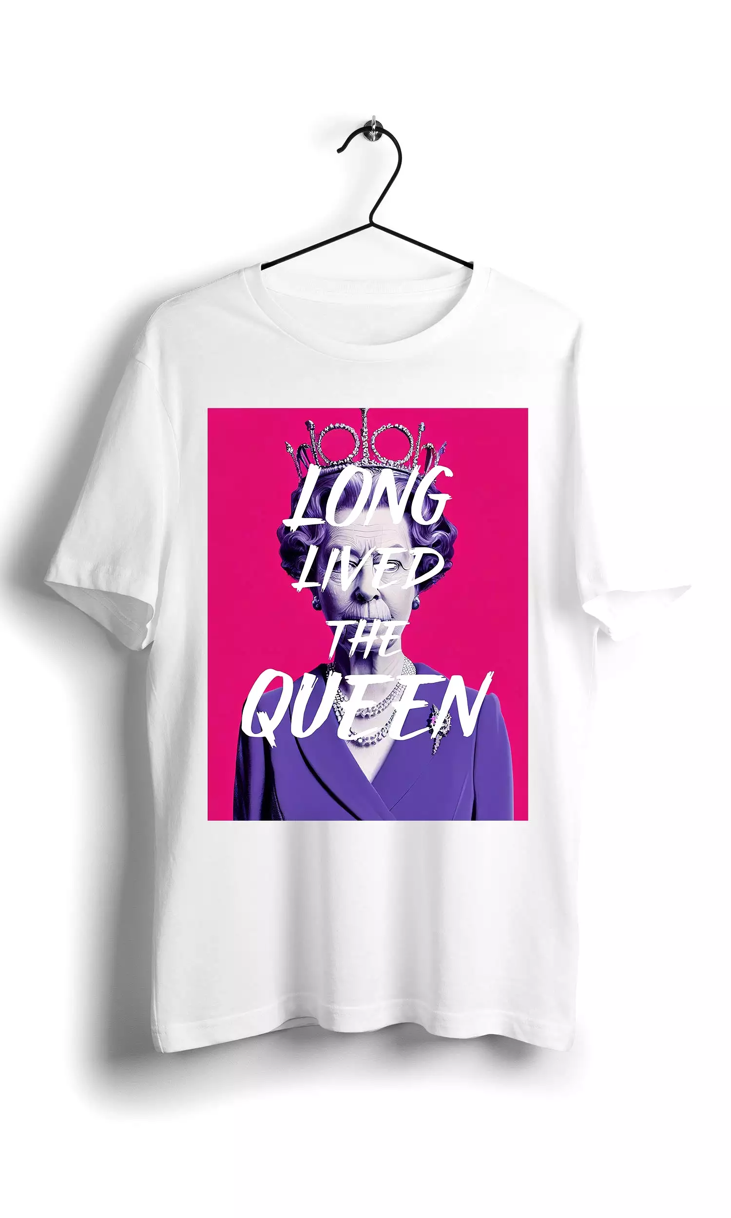 Queen Royal Culture T-shirt - Digital Graphics White