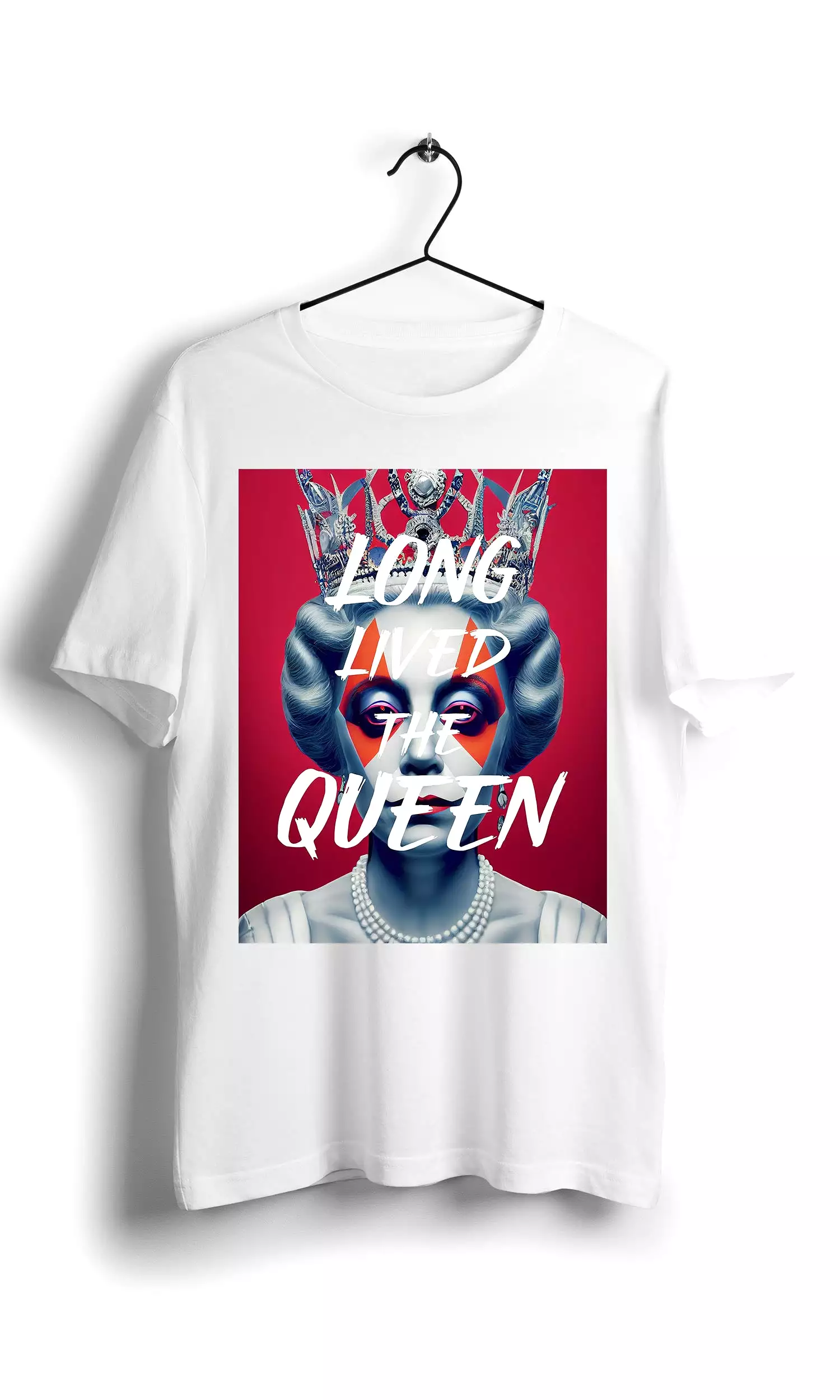 Queen T-shirt - David Bowie-Inspired Design [White]