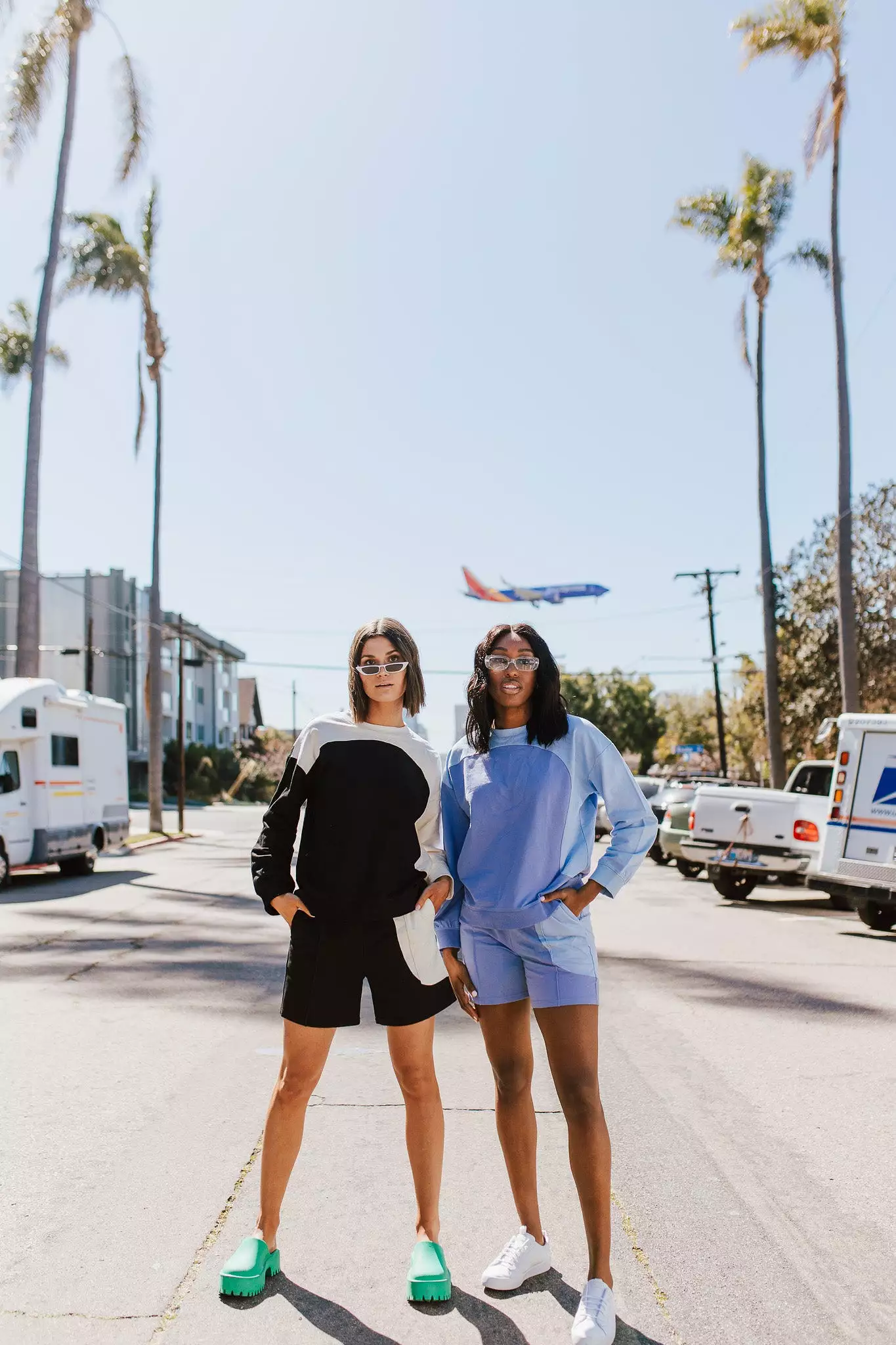 Ringwald Blue Multi Colorblock Shorts