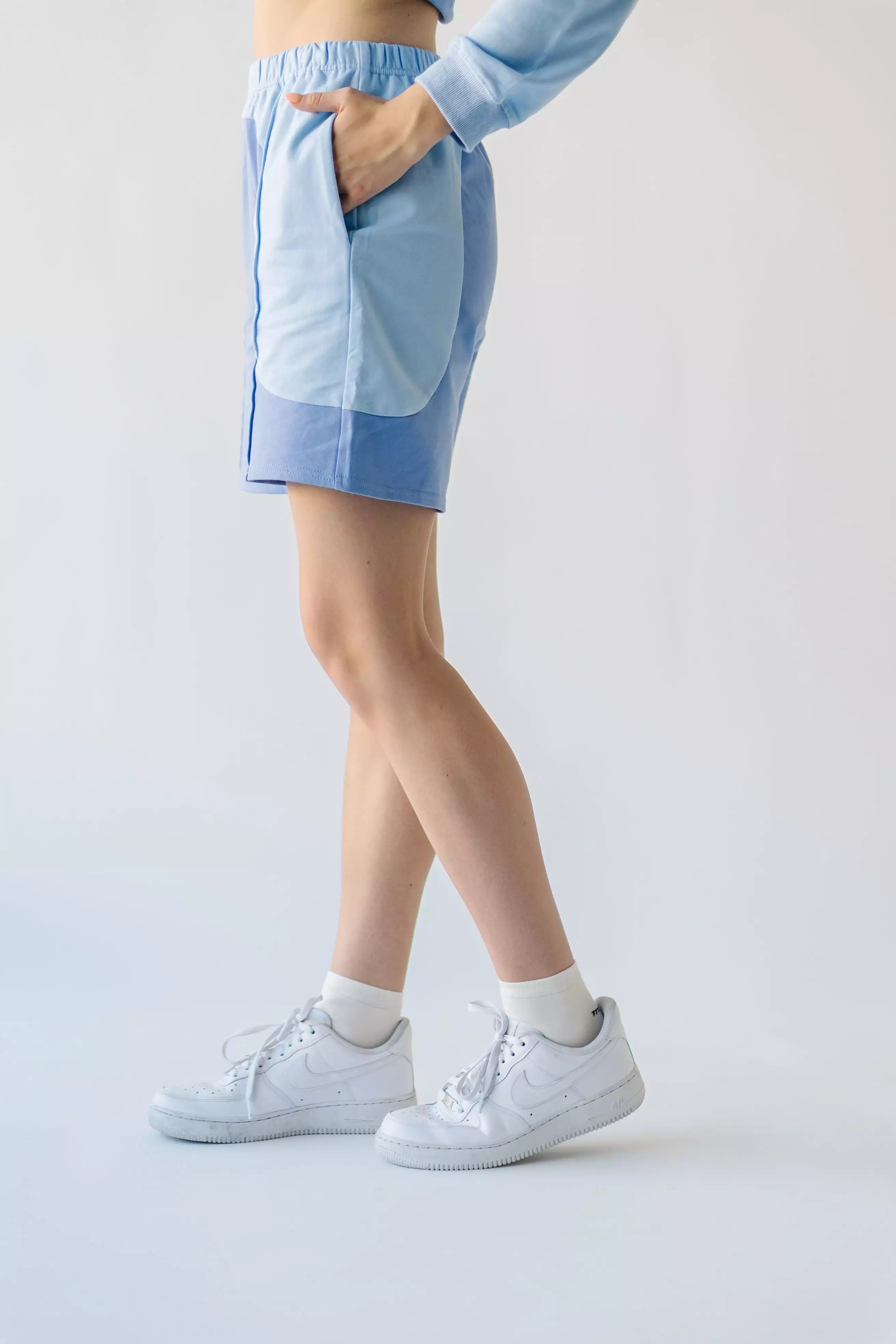 Ringwald Blue Multi Colorblock Shorts