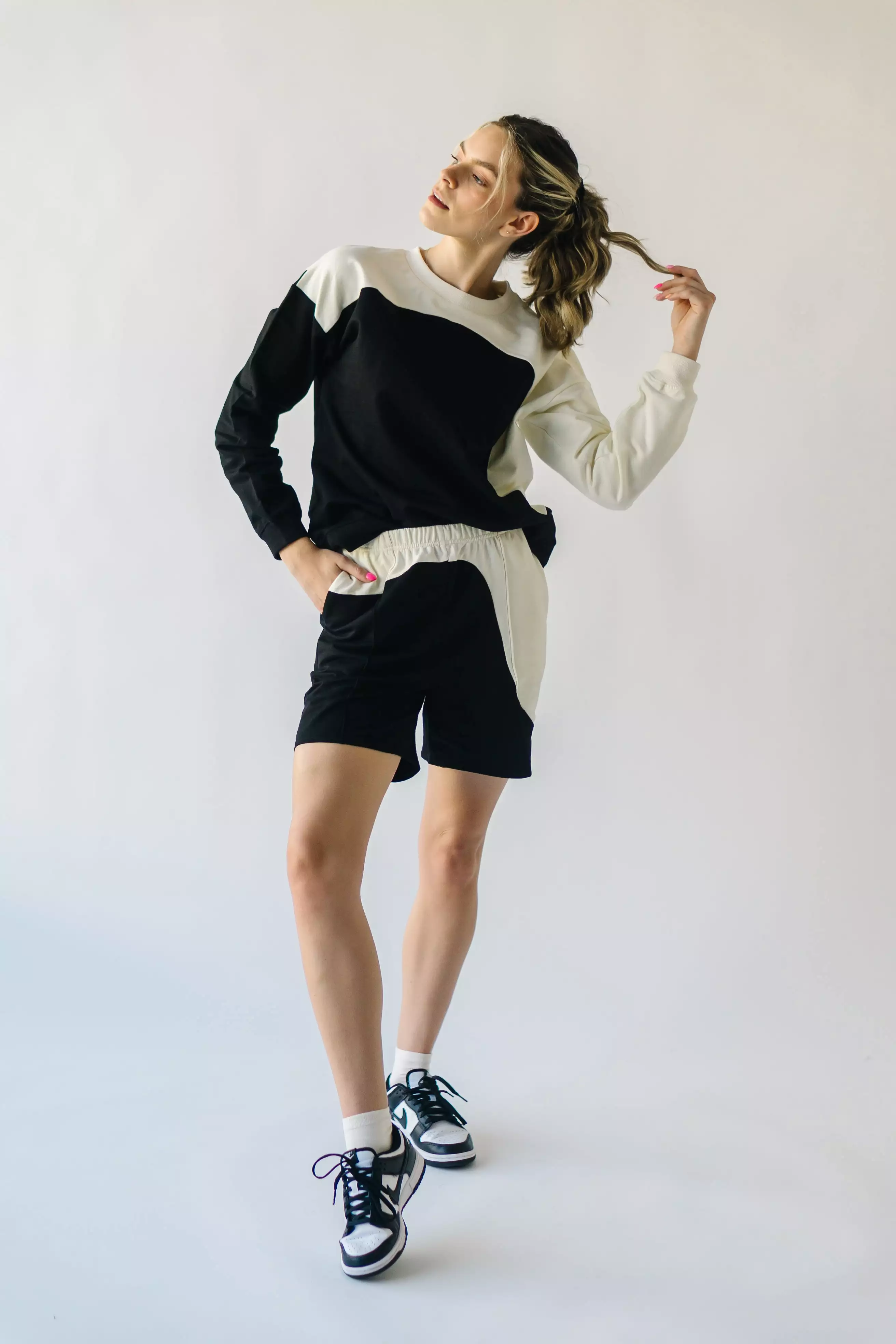 Ringwald Colorblock Shorts, Black Multi