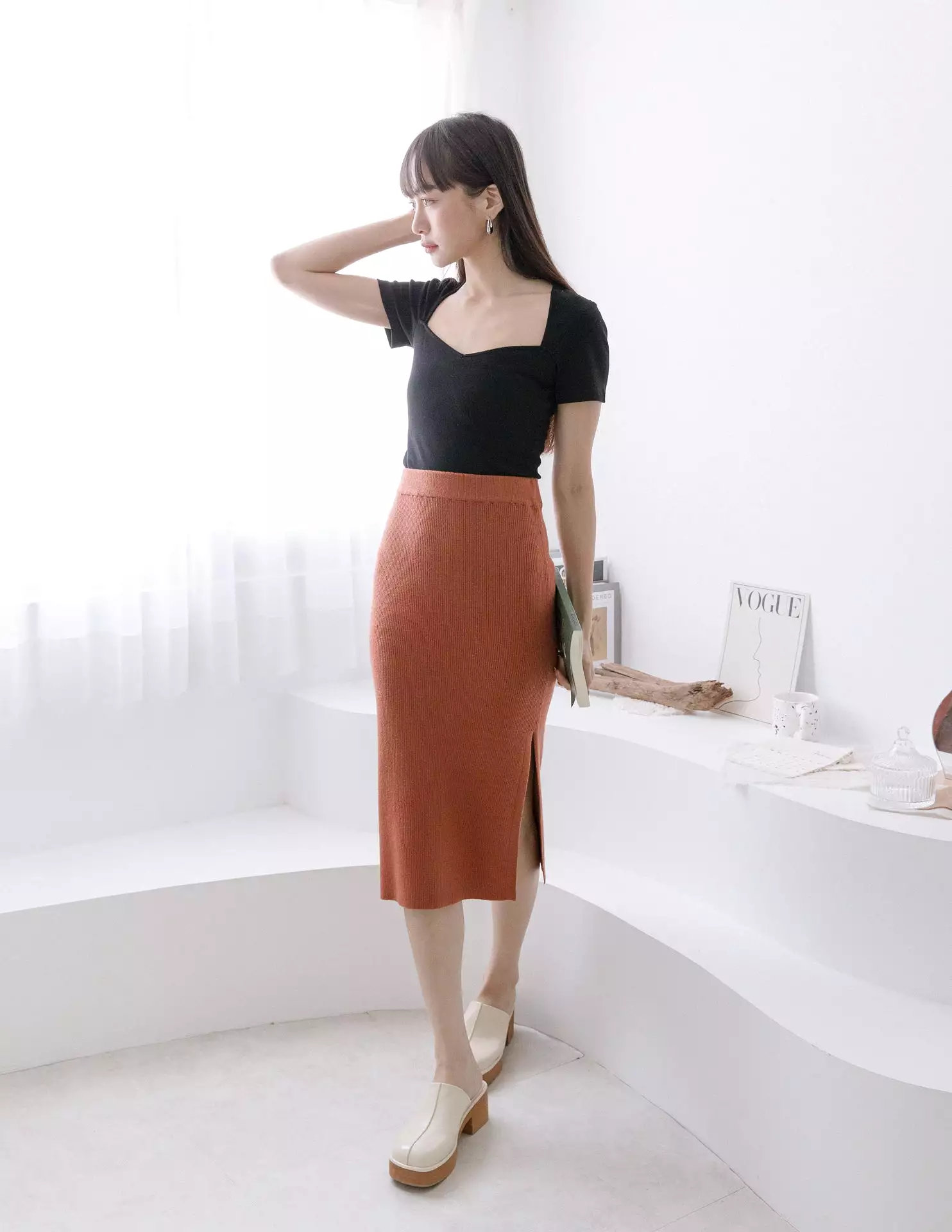 Rust Colored Eliza Skirt-dress