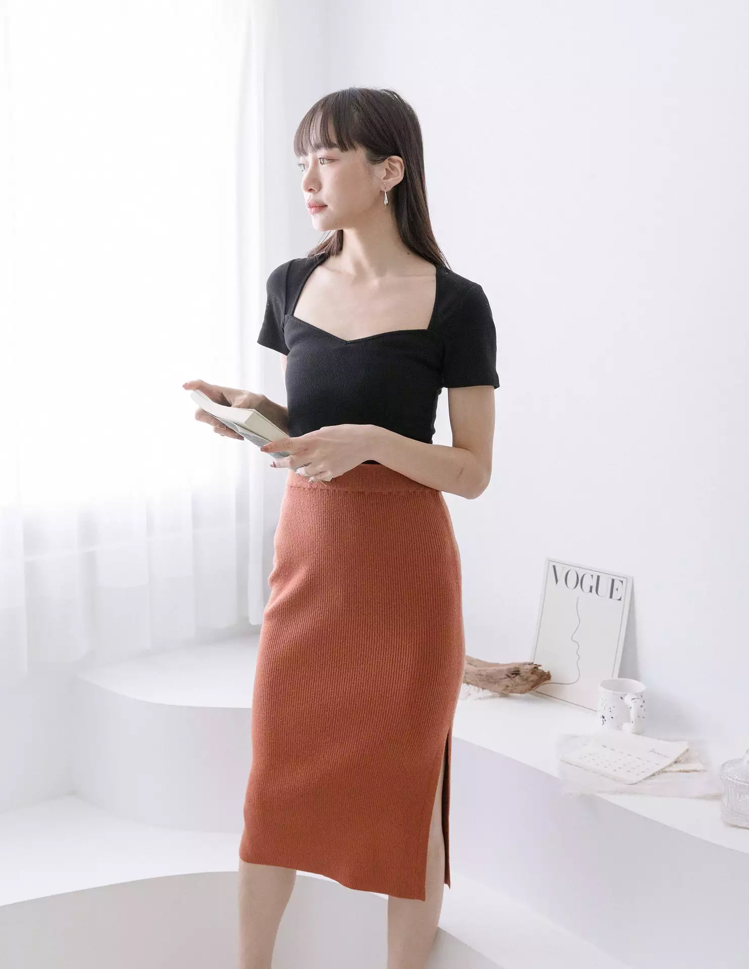 Rust Colored Eliza Skirt-dress