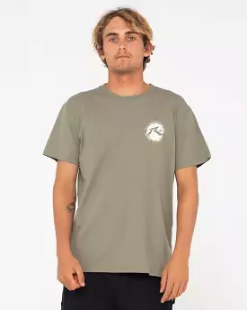 Rusty USA Global Military Green T-Shirt