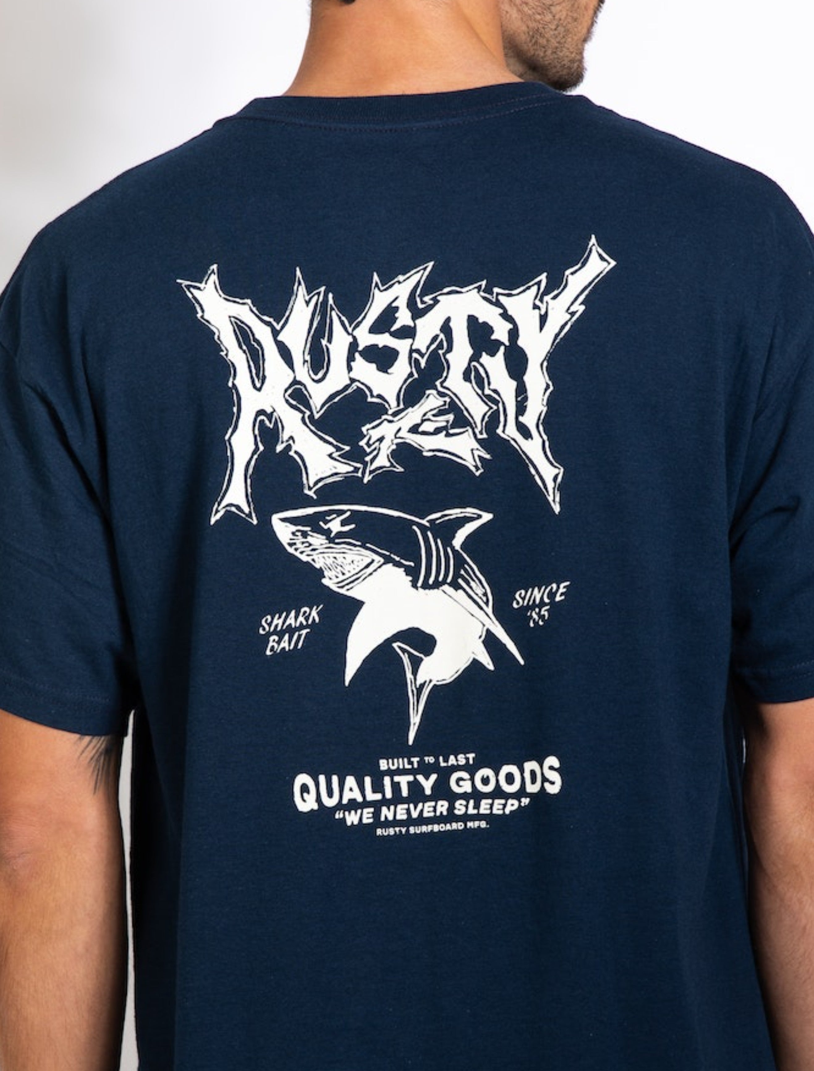 Rusty USA Navy Shark Bait T-shirt.