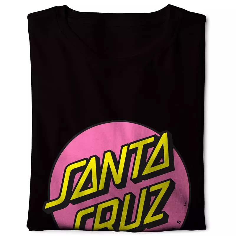 Santa Cruz Pink Basic T-shirt - Black Digital Graphics - Buy Online