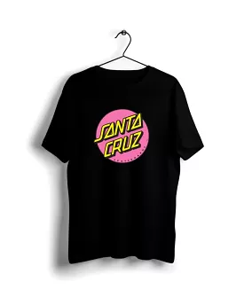 Santa Cruz Pink Basic T-shirt - Black Digital Graphics - Buy Online