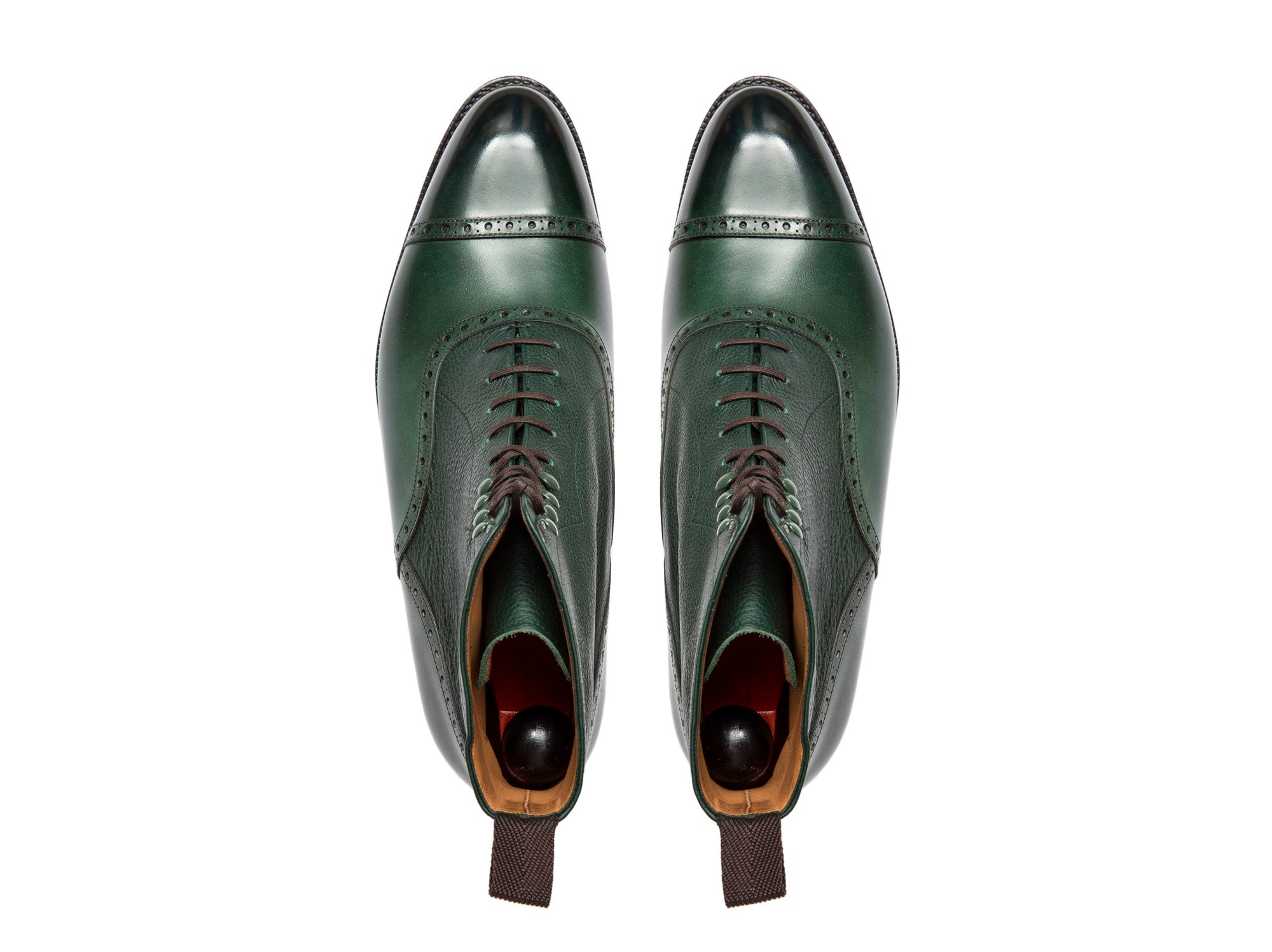 Sea-view Loafers - Handcrafted Forest Calf Leather - Green Soft Grain - NGT Last - Single Leather Sole