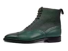 Seaview MTO Forest Green Calf Green Soft Grain LPB Last Single Leather Sole