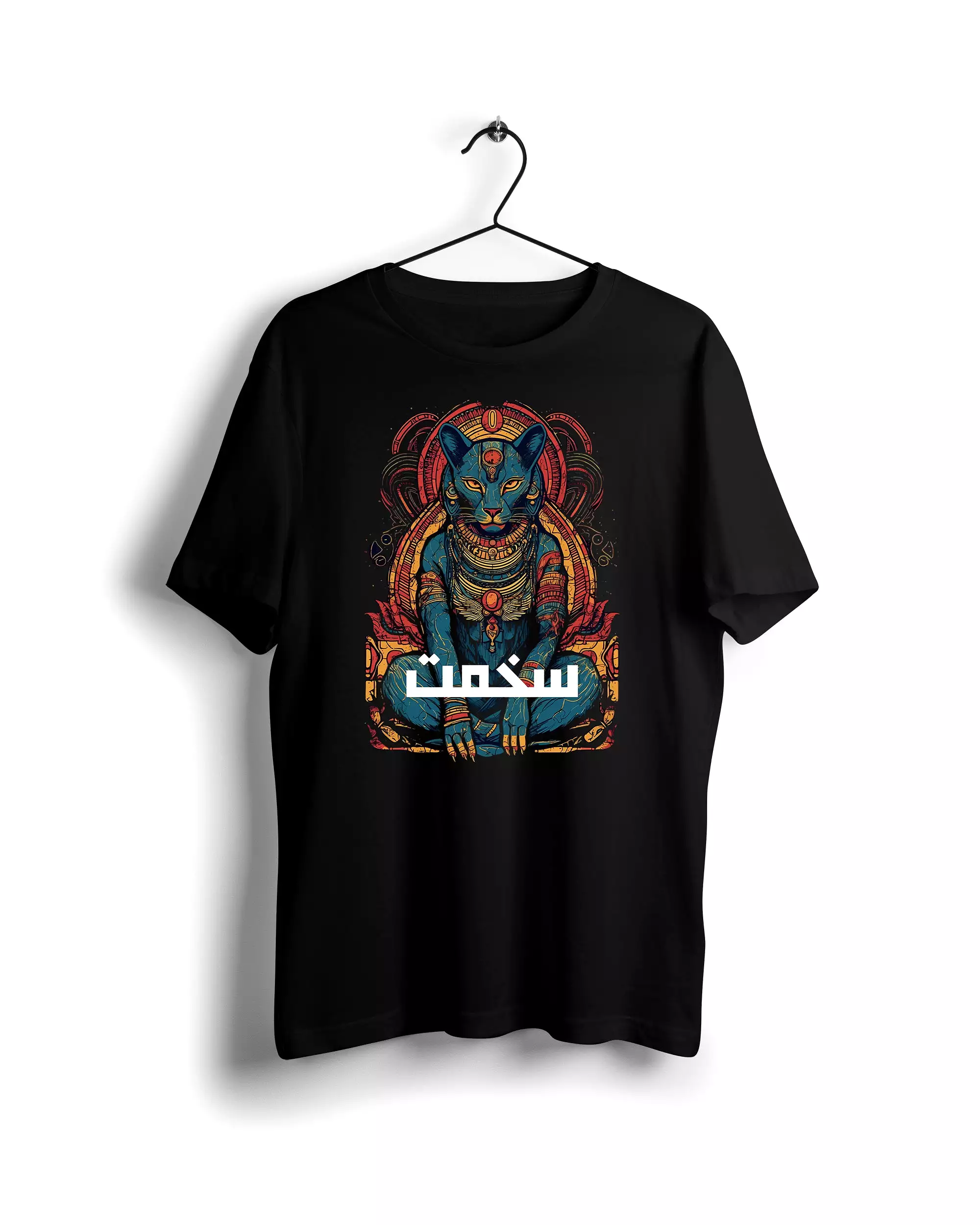 Sekhmet Egypt POD Black T-Shirt | Ravin | Digital Graphics