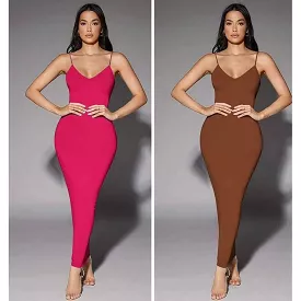 Sexy Sleeveless Bodycon Dress - Slim Fit High Neck Party Dress - Shop Now