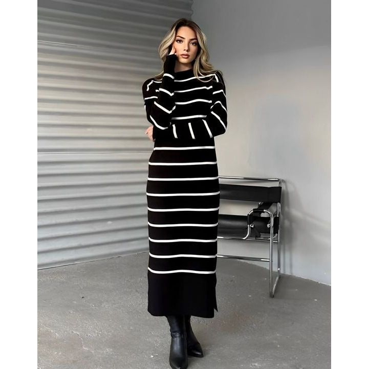 Side Slit Knit Dress